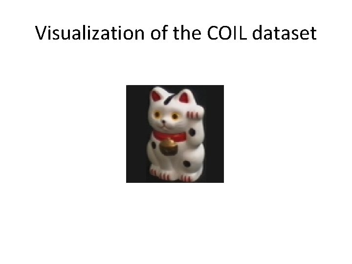 Visualization of the COIL dataset 