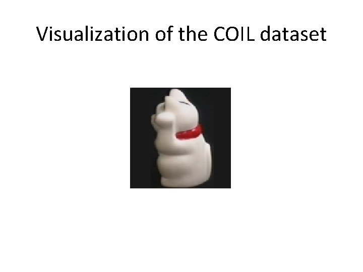 Visualization of the COIL dataset 