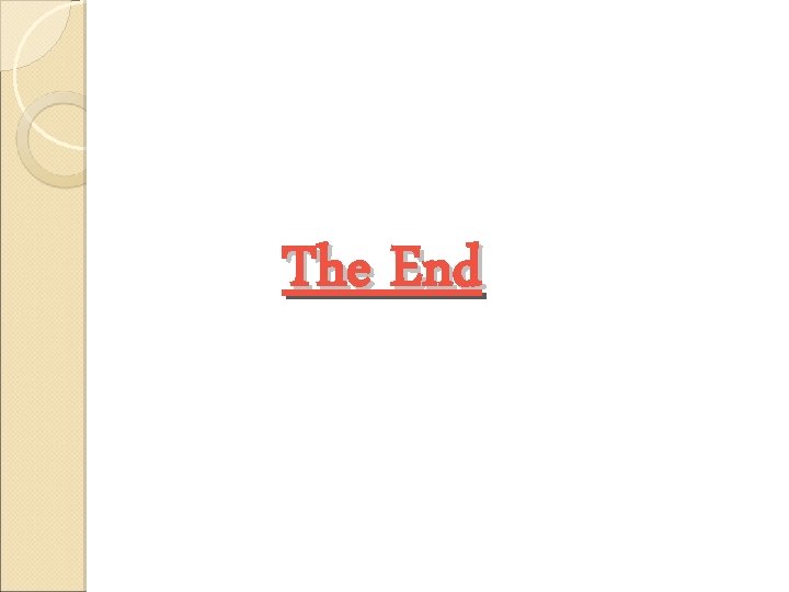 The End 