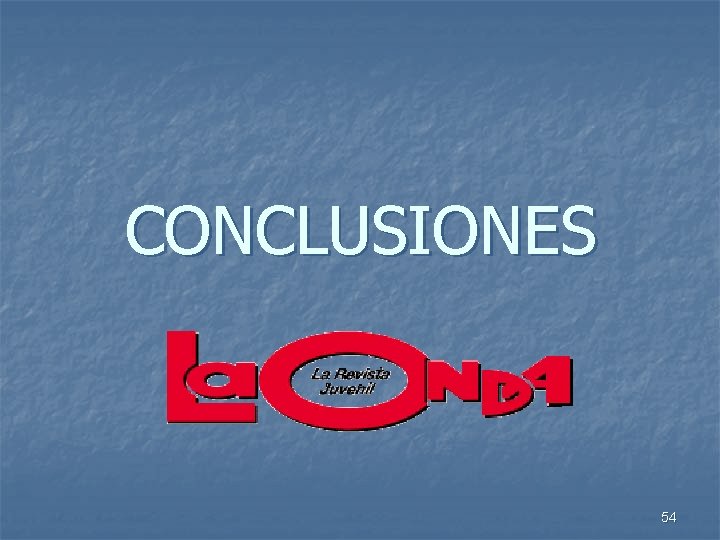 CONCLUSIONES 54 