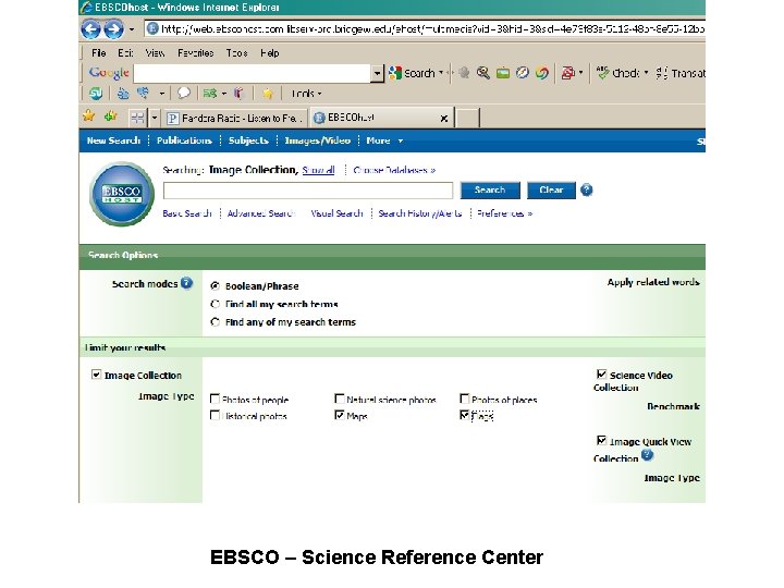 EBSCO – Science Reference Center 