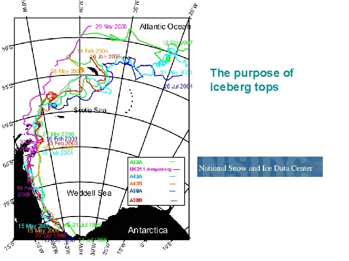 The purpose of iceberg tops 