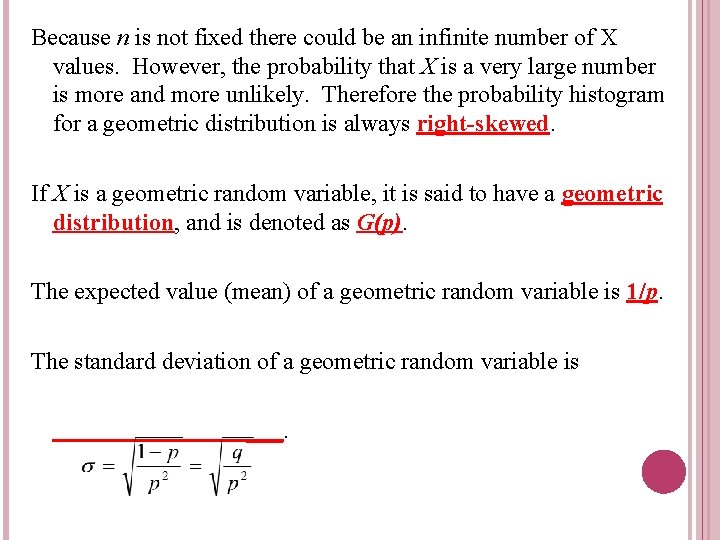Because n is not fixed there could be an infinite number of X values.