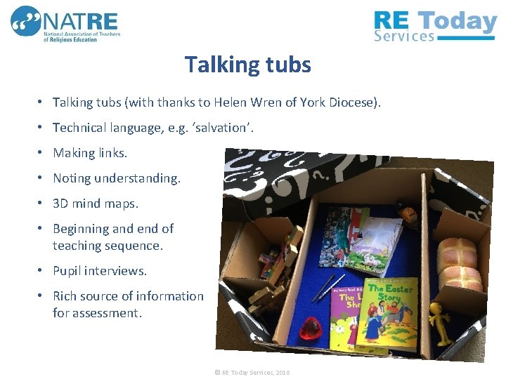 Talking tubs • Talking tubs (with thanks to Helen Wren of York Diocese). •