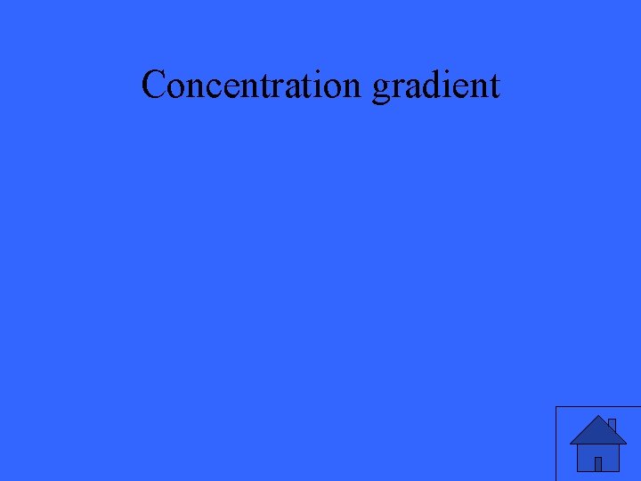 Concentration gradient 