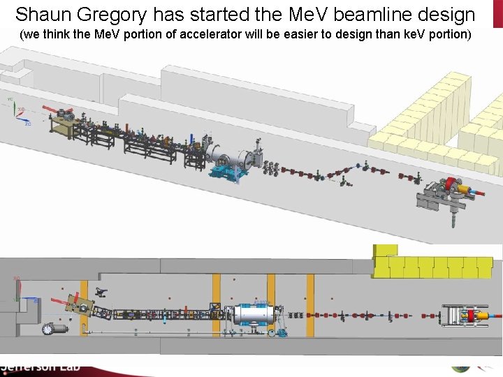 Shaun Gregory has started the Me. V beamline design (we think the Me. V