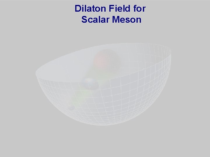 Dilaton Field for Scalar Meson 