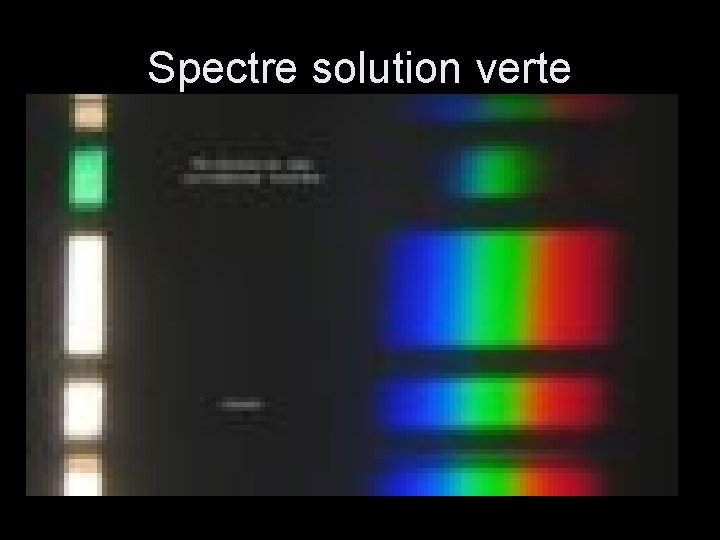 Spectre solution verte 