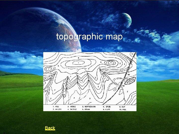 topographic map Back 