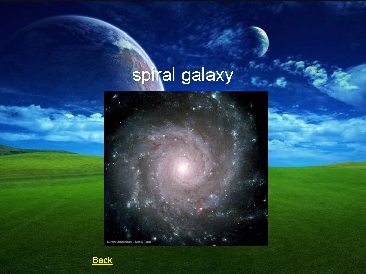 spiral galaxy Back 