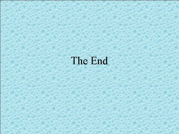 The End 