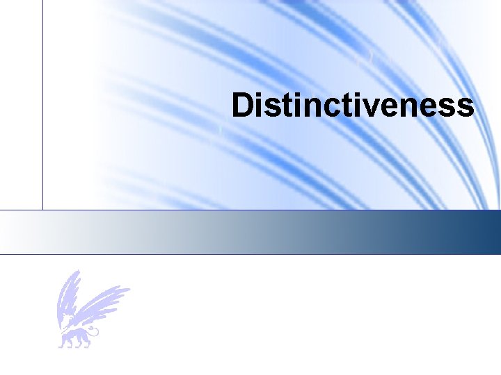 Distinctiveness 