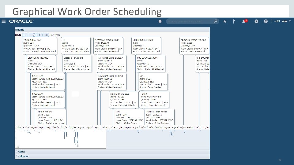 Graphical Work Order Scheduling Copyright © 2015, Oracle and/or its affiliates. All rights reserved.