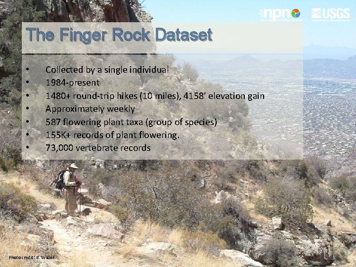 The Finger Rock Dataset • • Collected by a single individual 1984 -present 1480+