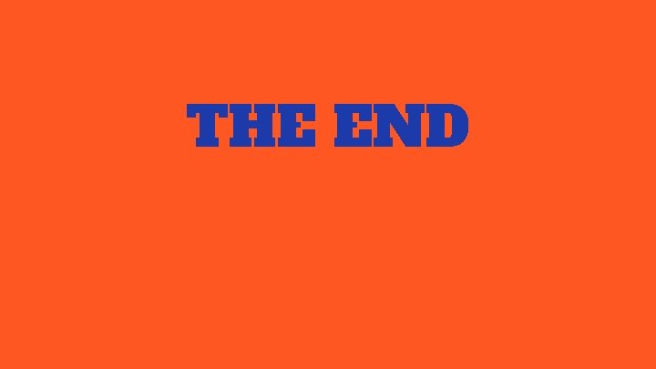 THE END 