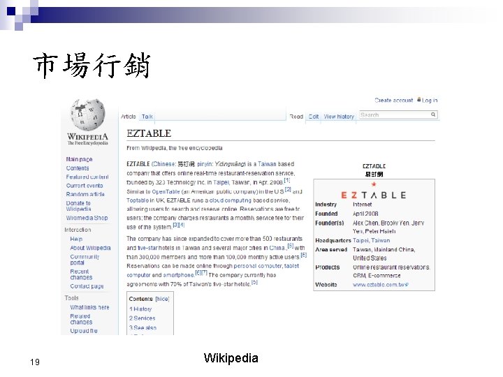 市場行銷 19 Wikipedia 