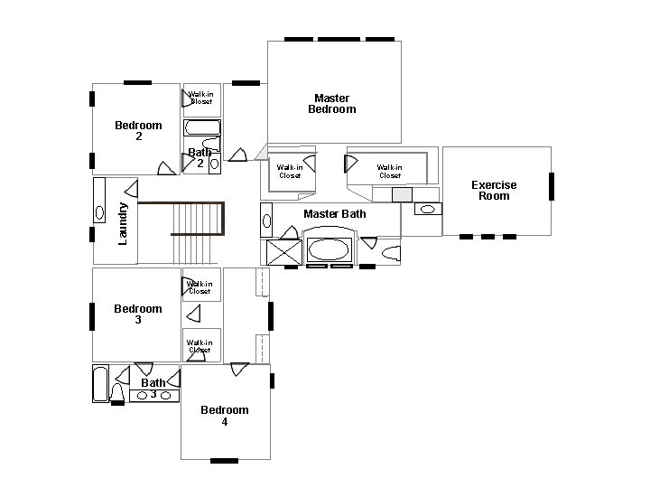 Walk-in Closet Master Bedroom 2 Laundry Bath 2 Walk-in Closet Master Bath Walk-in Closet