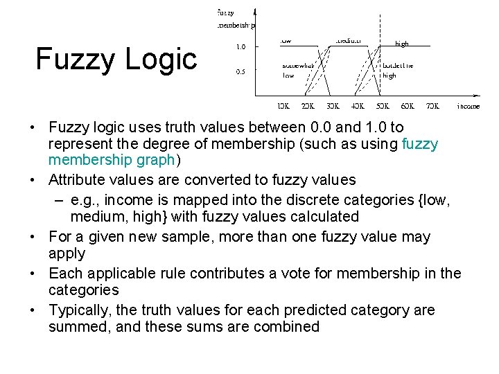 Fuzzy Logic • Fuzzy logic uses truth values between 0. 0 and 1. 0