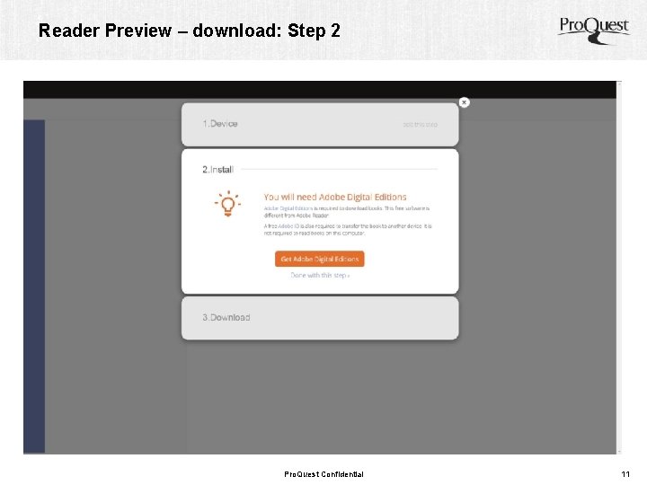 Reader Preview – download: Step 2 Pro. Quest Confidential 11 