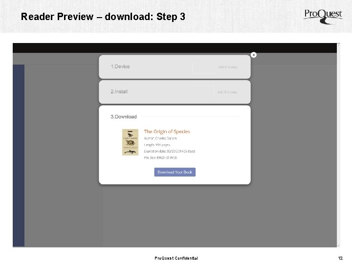Reader Preview – download: Step 3 Pro. Quest Confidential 12 