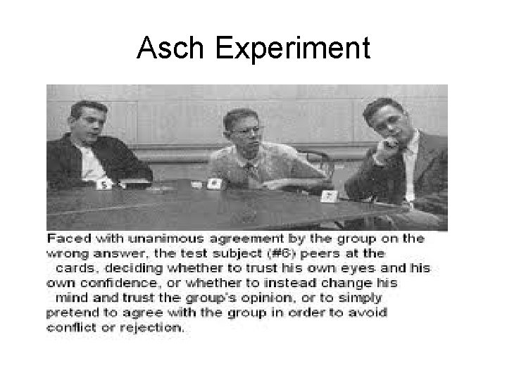 Asch Experiment 