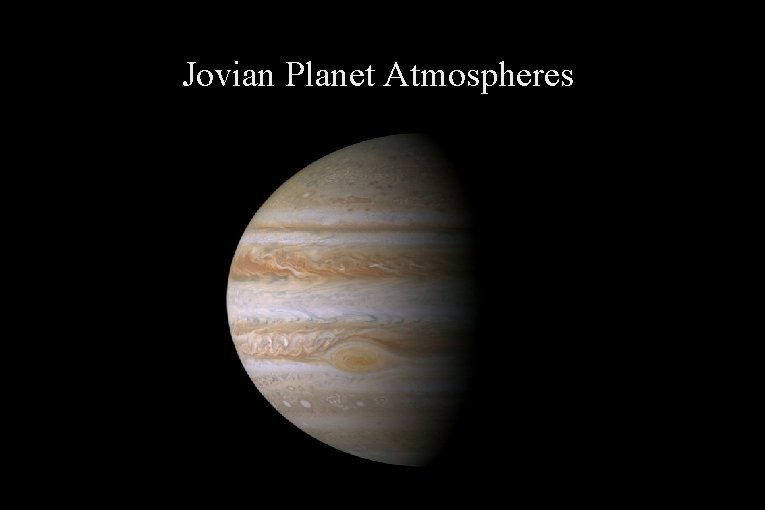 Jovian Planet Atmospheres 