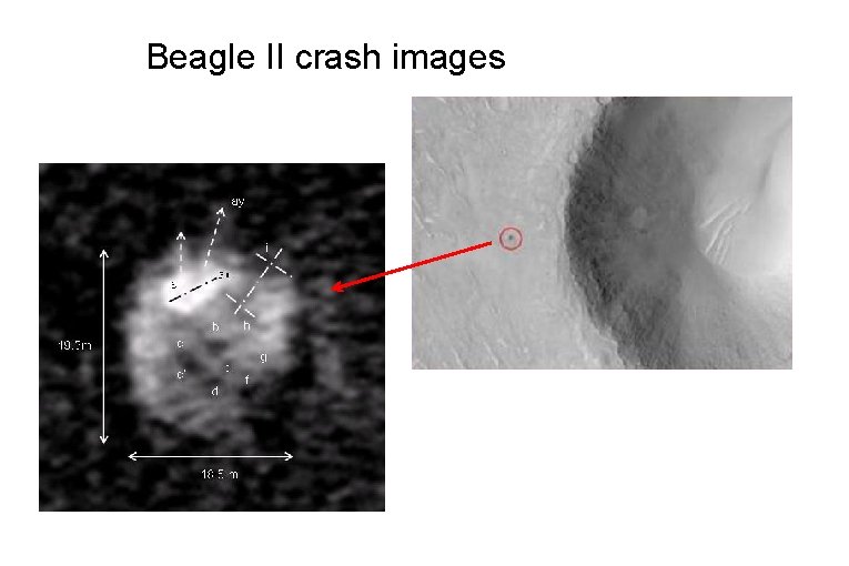 Beagle II crash images 