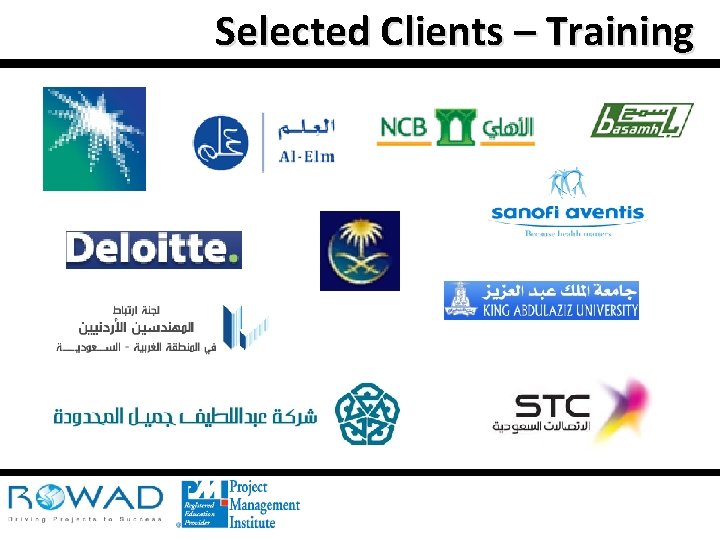 Selected Clients – Training 