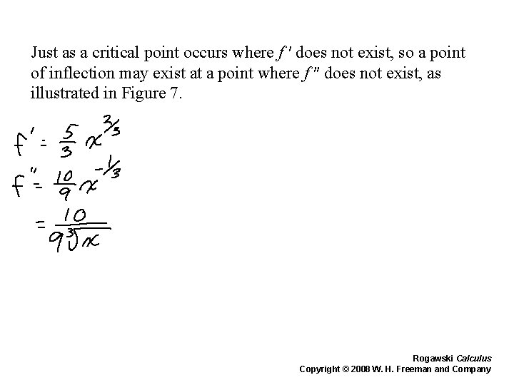 Just as a critical point occurs where f ′ does not exist, so a