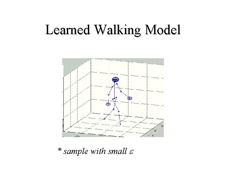 Learned Walking Model * sample with small e 