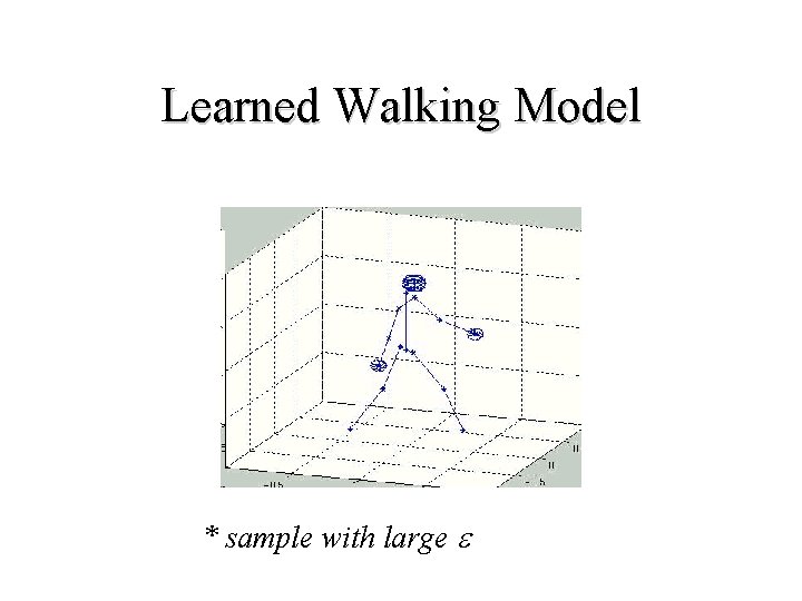 Learned Walking Model * sample with large e 