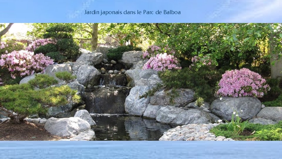 Jardin japonais dans le Parc de Balboa 
