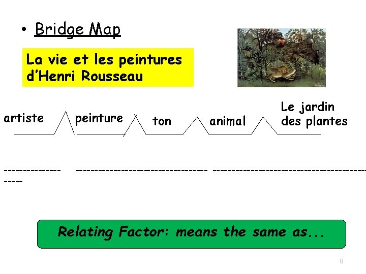  • Bridge Map La vie et les peintures d’Henri Rousseau Le jardin des