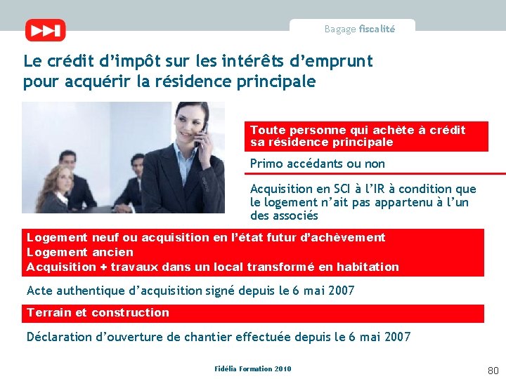 Bagage fiscalité Le crédit d’impôt sur les intérêts d’emprunt pour acquérir la résidence principale