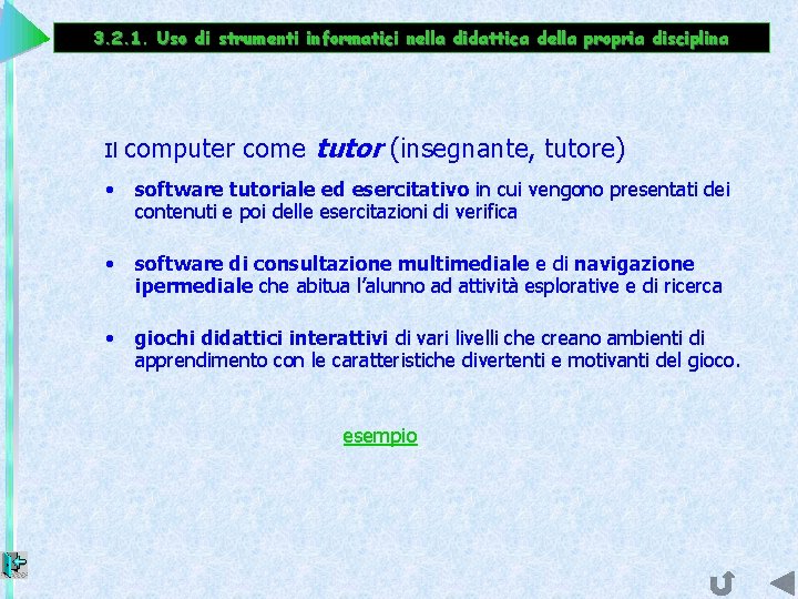 3. 2. 1. Uso di strumenti informatici nella didattica della propria disciplina Il computer