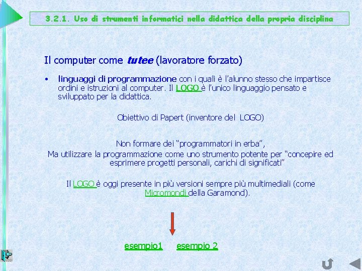 3. 2. 1. Uso di strumenti informatici nella didattica della propria disciplina Il computer