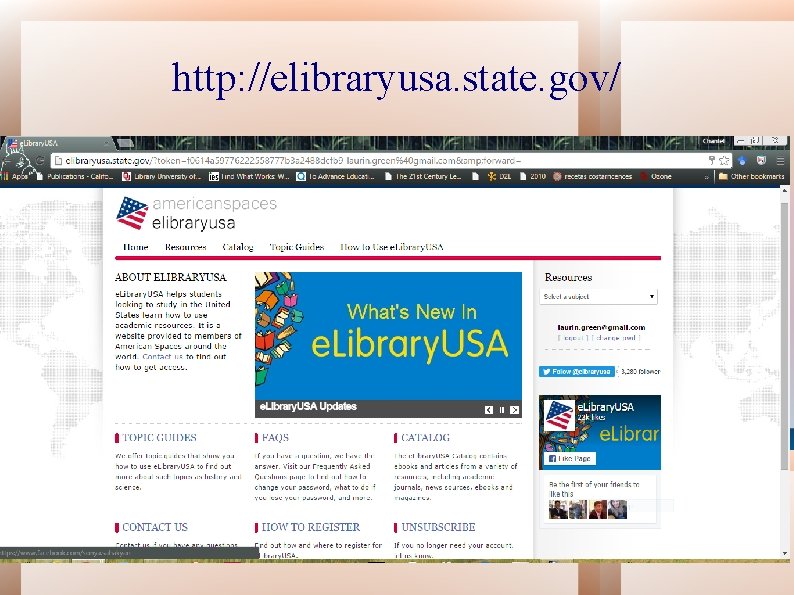 http: //elibraryusa. state. gov/ 