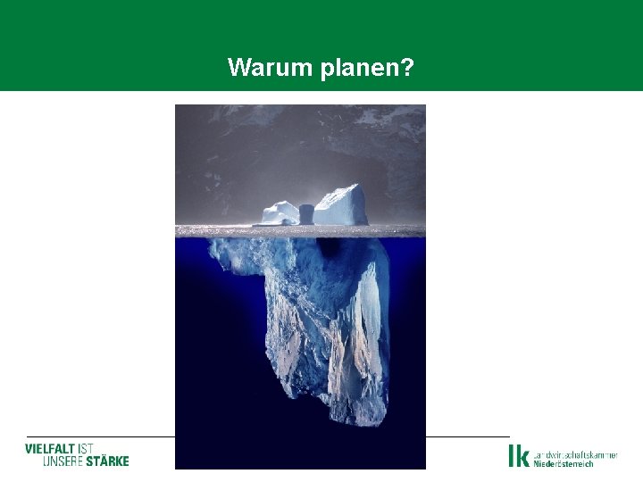 Warum planen? Warum planen?