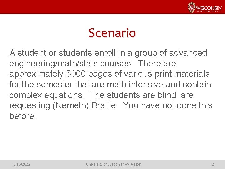 Scenario A student or students enroll in a group of advanced engineering/math/stats courses. There