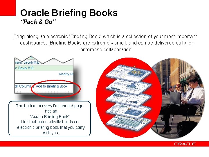 Oracle Briefing Books “Pack & Go” Bring along an electronic “Briefing Book” which is