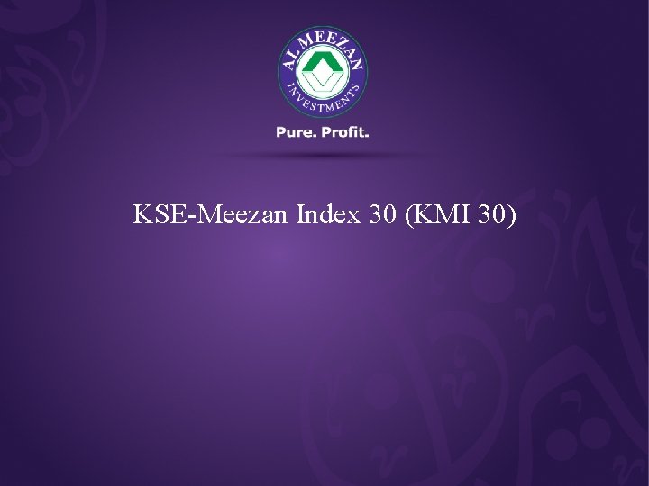 KSE-Meezan Index 30 (KMI 30) 