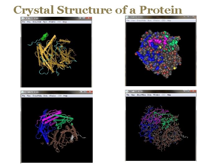 Crystal Structure of a Protein 