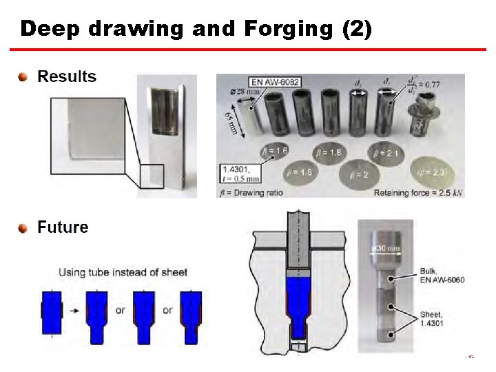Deep drawing and Forging (2) 