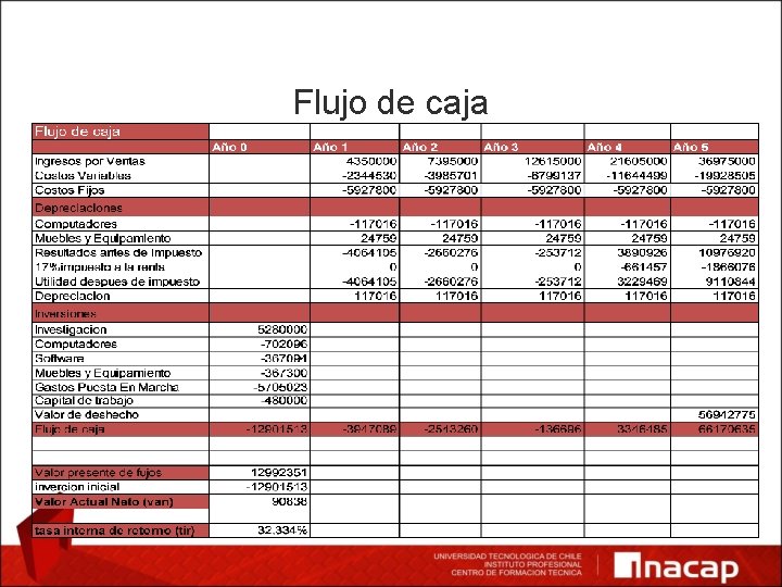 Flujo de caja 