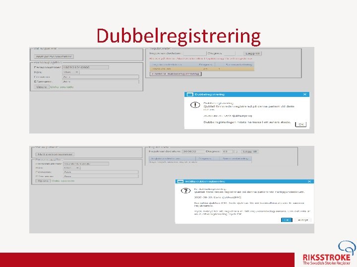 Dubbelregistrering 