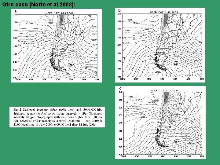 Otro caso (Norte et al 2008): 