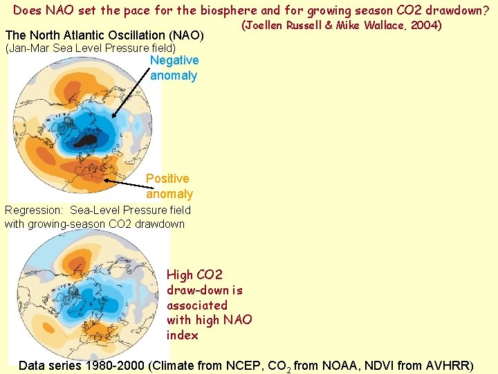 Does NAO set the pace for the biosphere and for growing season CO 2