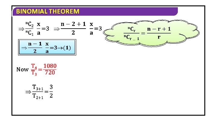 BINOMIAL THEOREM 