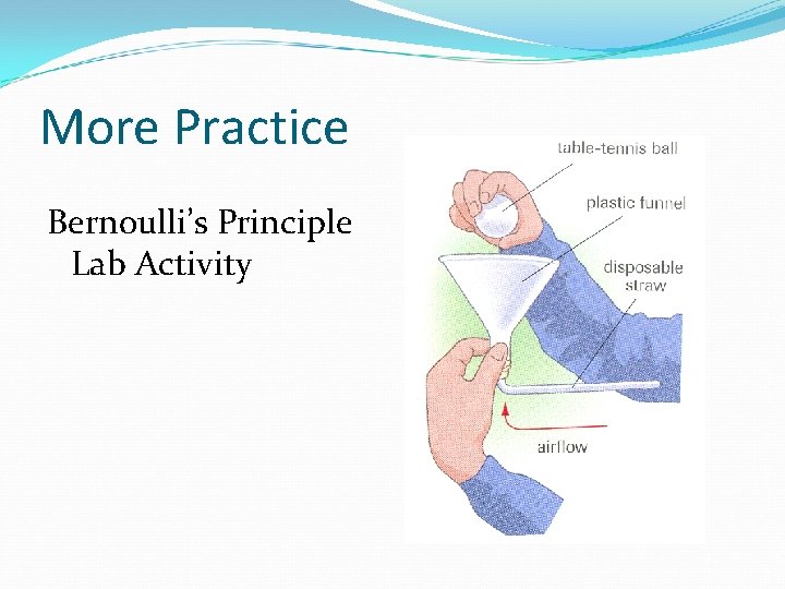 More Practice Bernoulli’s Principle Lab Activity 