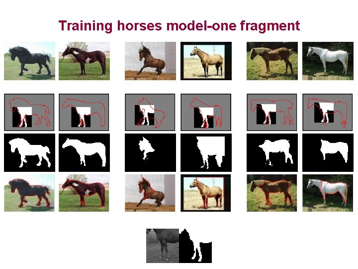 Training horses model-one fragment 